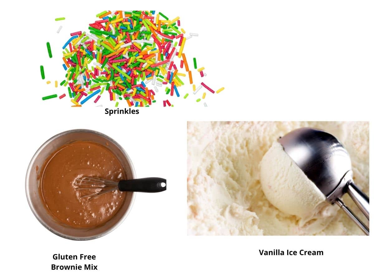 Gluten free ice cream sandwiches ingredients.