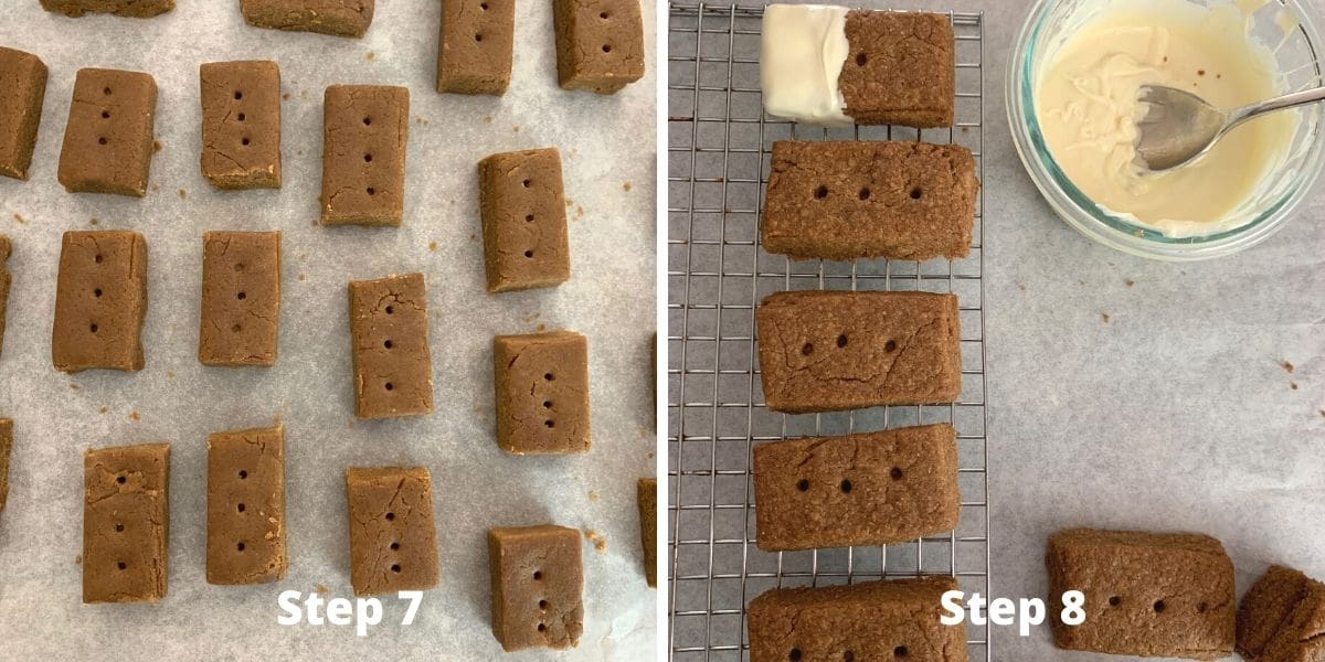 Gingerbread shortbread steps 7 and 8 photos.