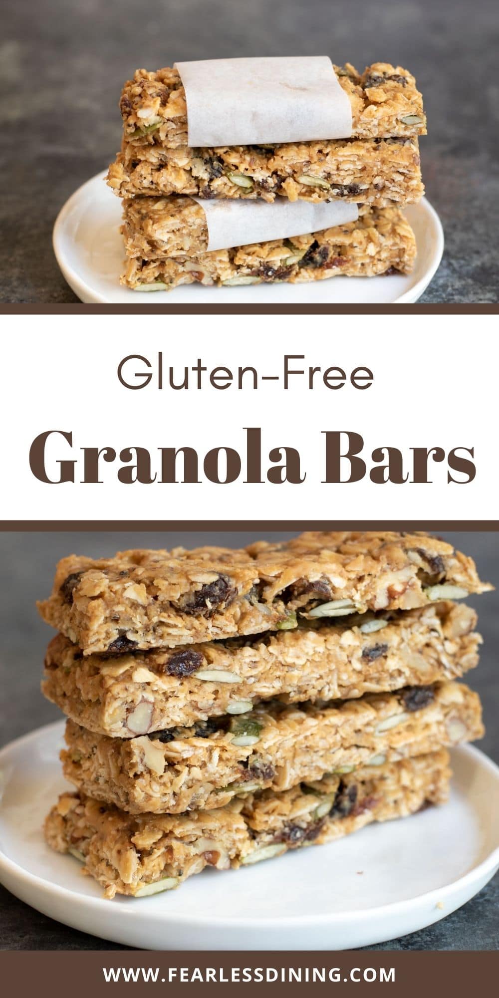 Chewy Gluten Free Granola Bars - Fearless Dining