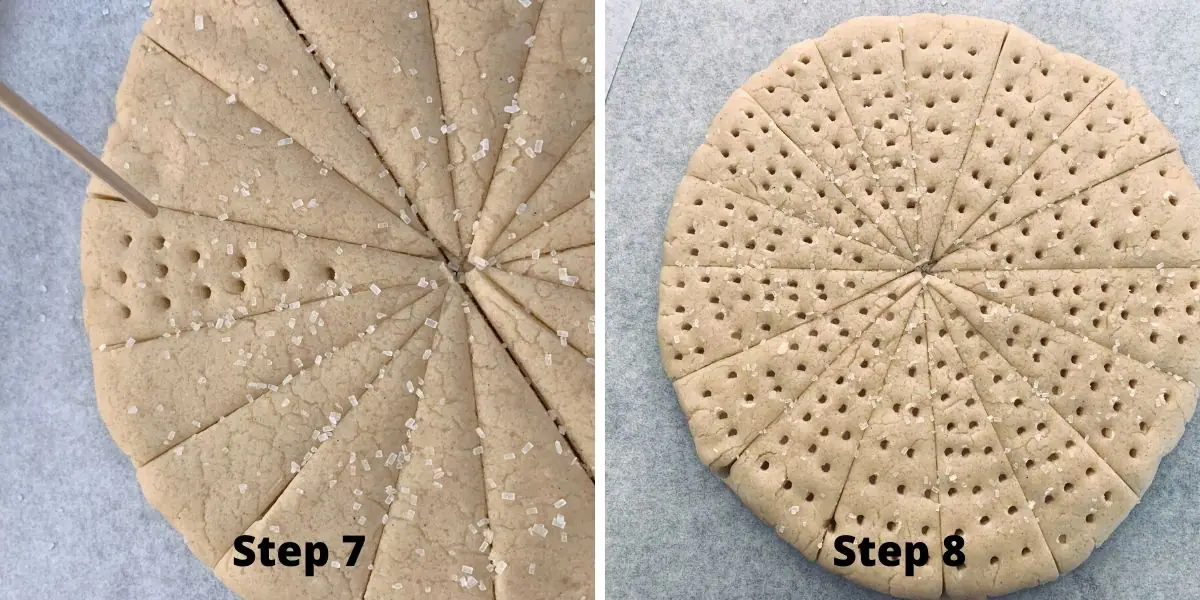shortbread photos of steps 7 and 8