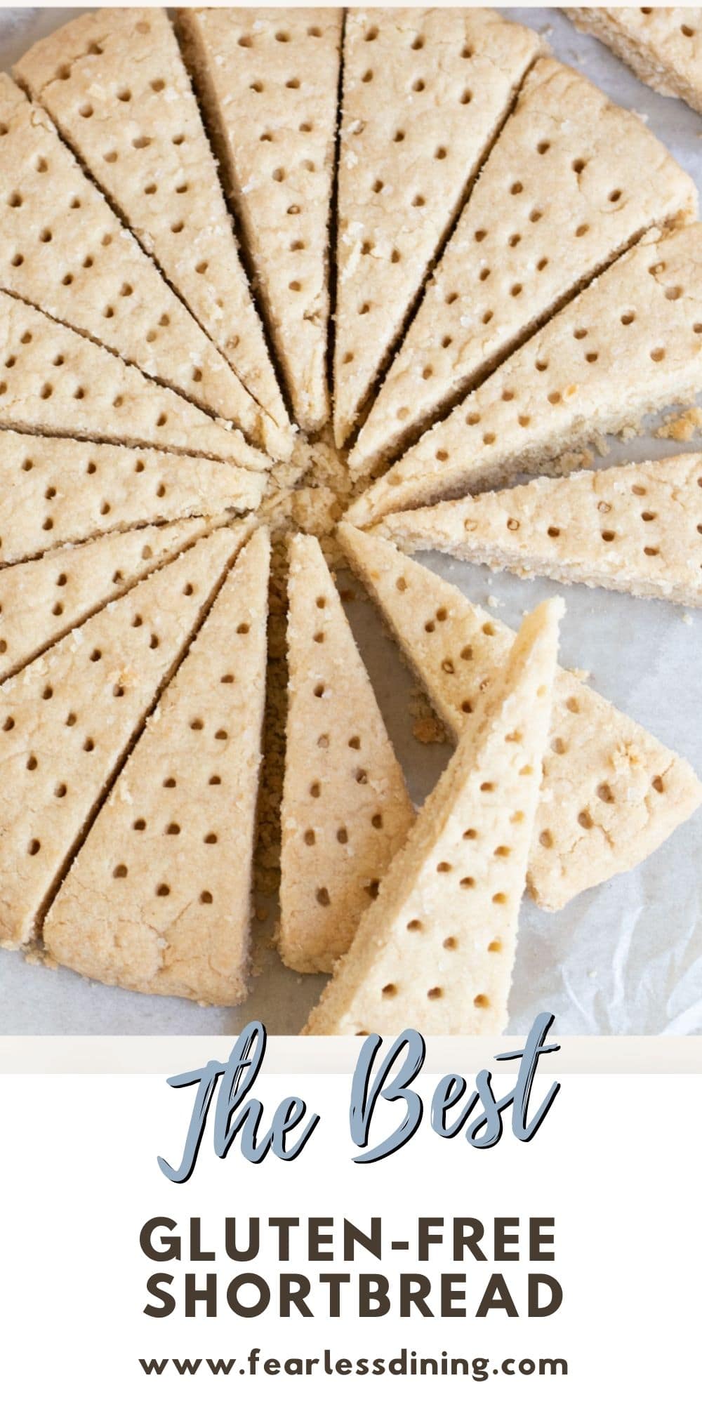 Crispy Buttery Gluten Free Shortbread - Fearless Dining