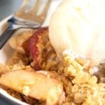 a pinterest collage pin of the apple crisp