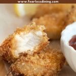 a pinterest image of the fish sticks