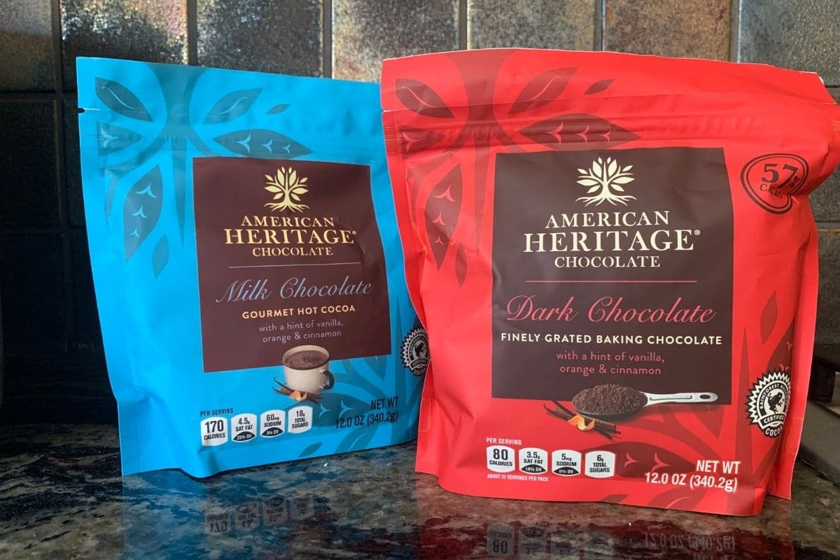 Two bags of American Heritage Chocolates