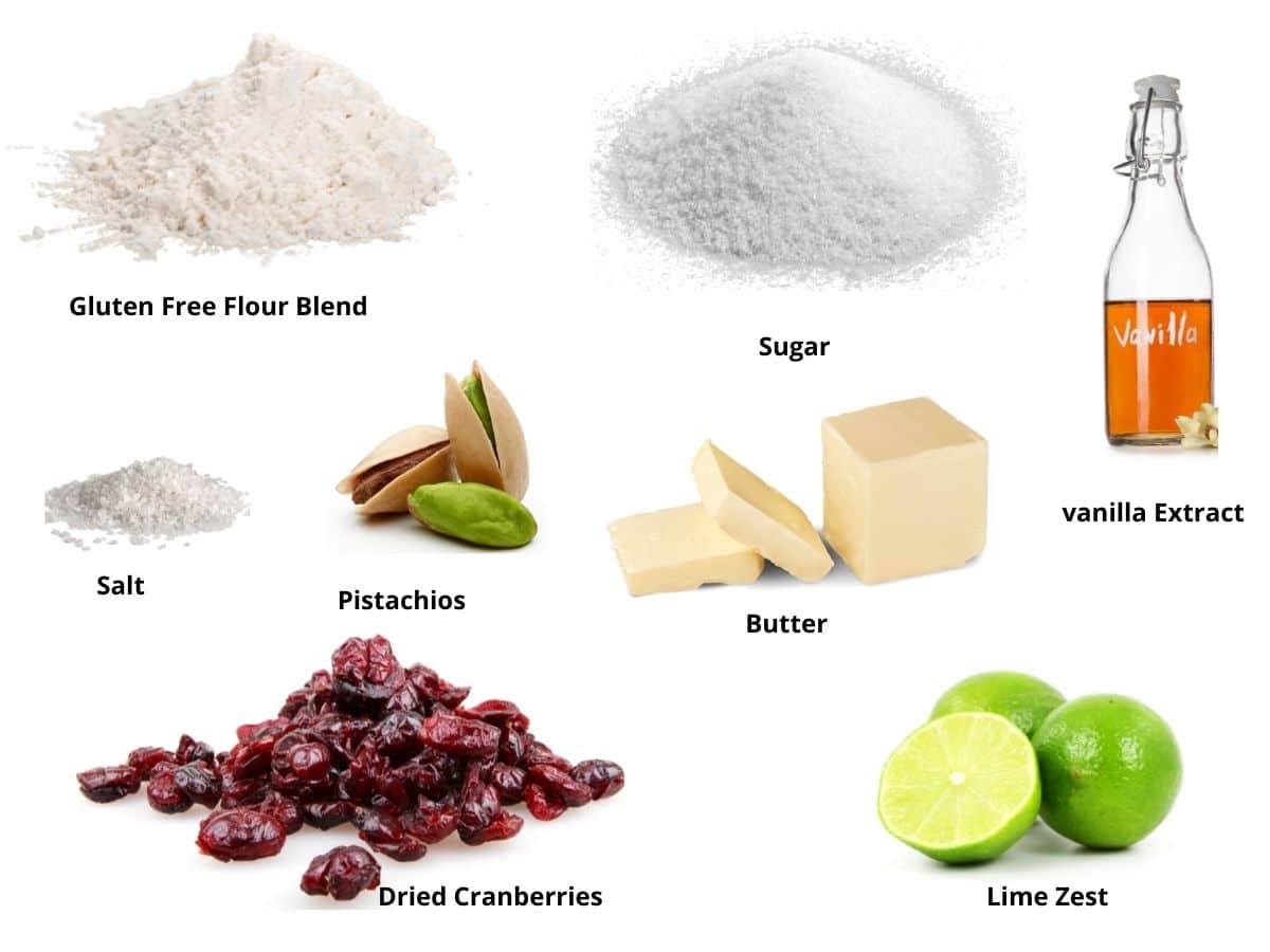 cranberry shortbread ingredients