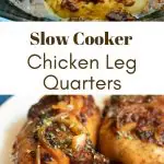 slow cooker chicken leg quarters pinterest pin image
