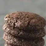 a pinterest pin image of the brownie cookies