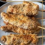 a pinterest pin image of the chicken tenders