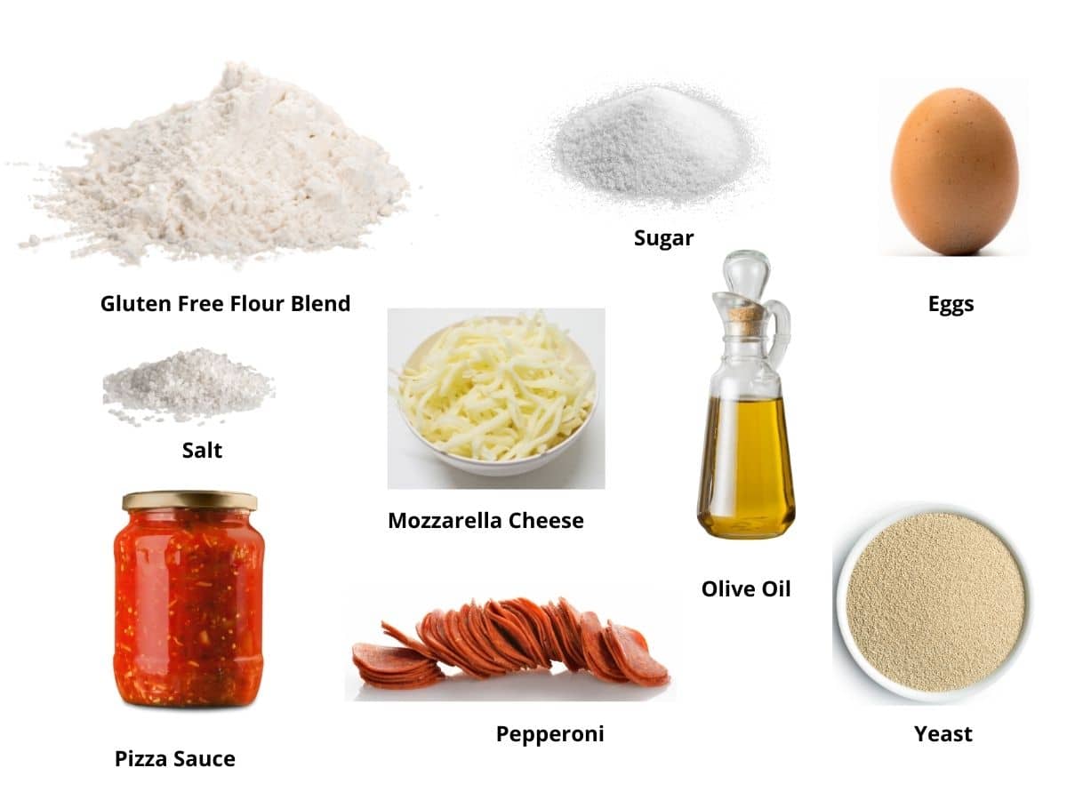 a photo of the pizza dough ingredients