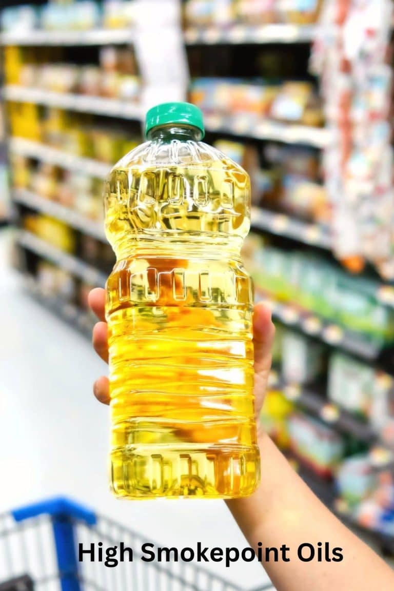 A bottle of cooking oil.