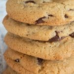a pinterest collage pin of the toll house cookies