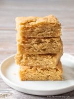 Easy Gluten Free Butterscotch Brownies - Fearless Dining