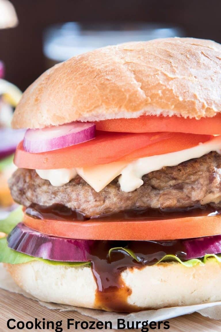 A burger that was cooked in the oven.