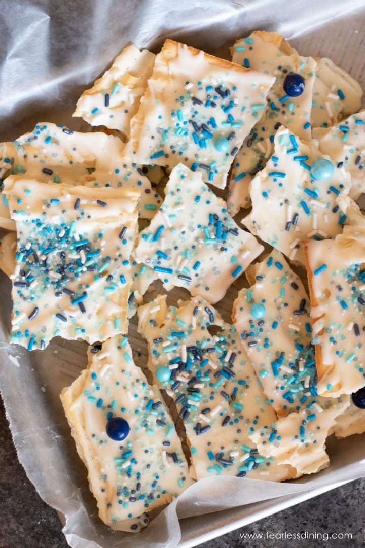 Easy Gluten Free Matzo Bark Fearless Dining