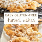 a pin image of the funnel cakes