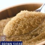 a pinterest image of brown sugar.
