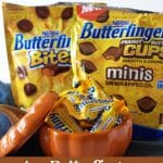 a pin image of butterfinger candy bars.