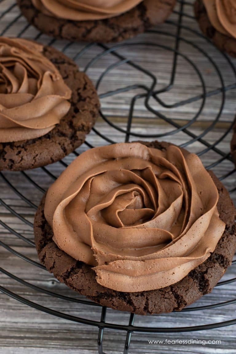 Gluten Free Chocolate Cupcake Cookies {Crumbl Copycat}