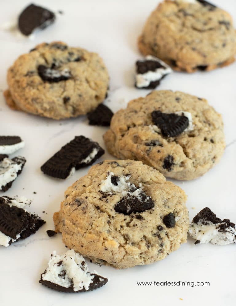 Gluten Free Cookies and Cream Cookies