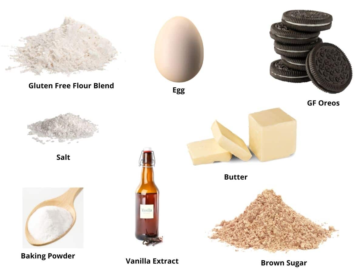 Photos of the cookie ingredients.