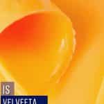 a pin image of velveeta cheese.
