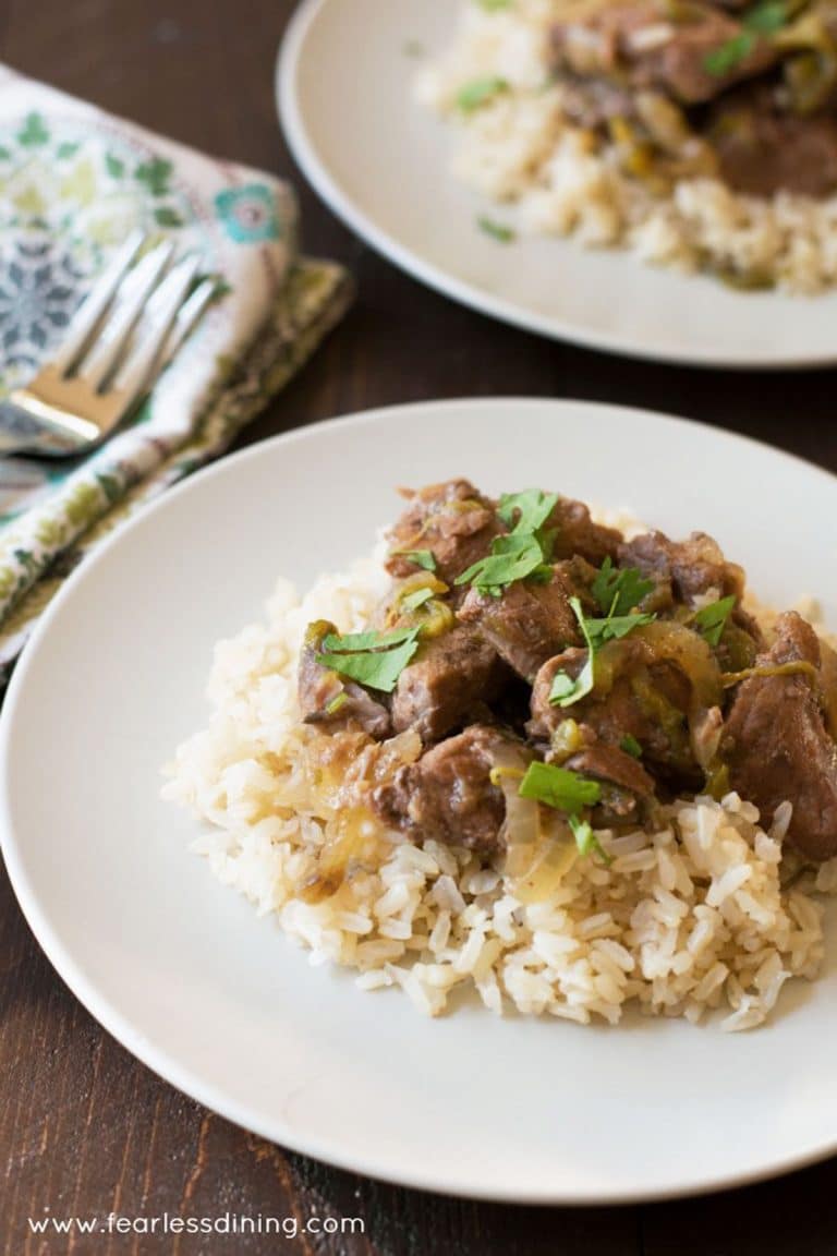 Slow Cooker Lamb Stew with Hatch Chile Peppers
