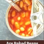 a pin image of the baked beans.