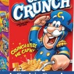 a pin image of a captain crunch box