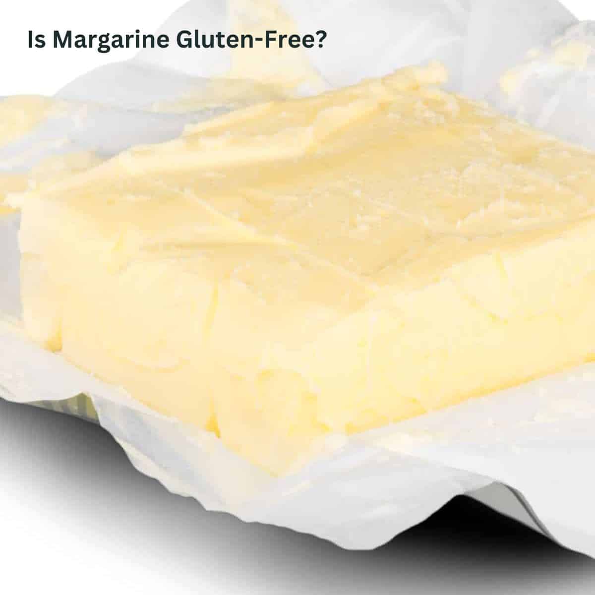 A brick of margarine on the wrapper.