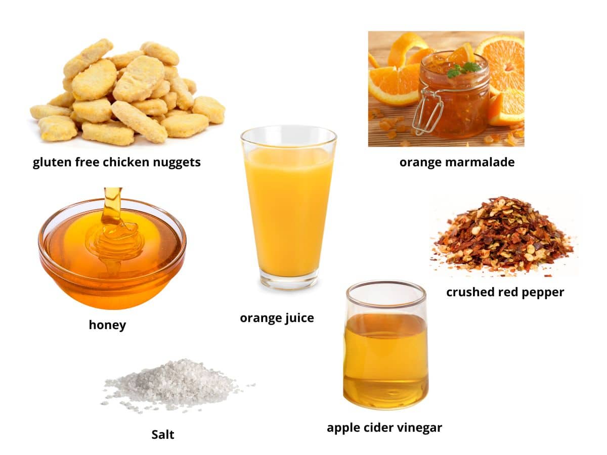 orange chicken ingredients photos.