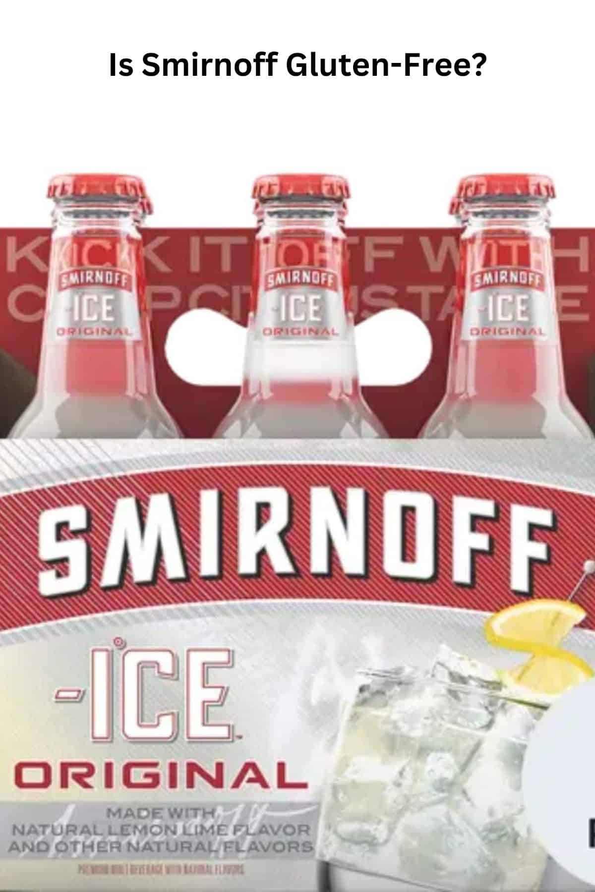 A six pack of Smirnoff Ice.