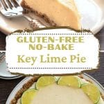 a pinterest image of the key lime pie