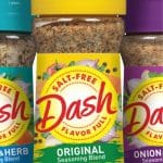 a pin image of mrs dash spices.