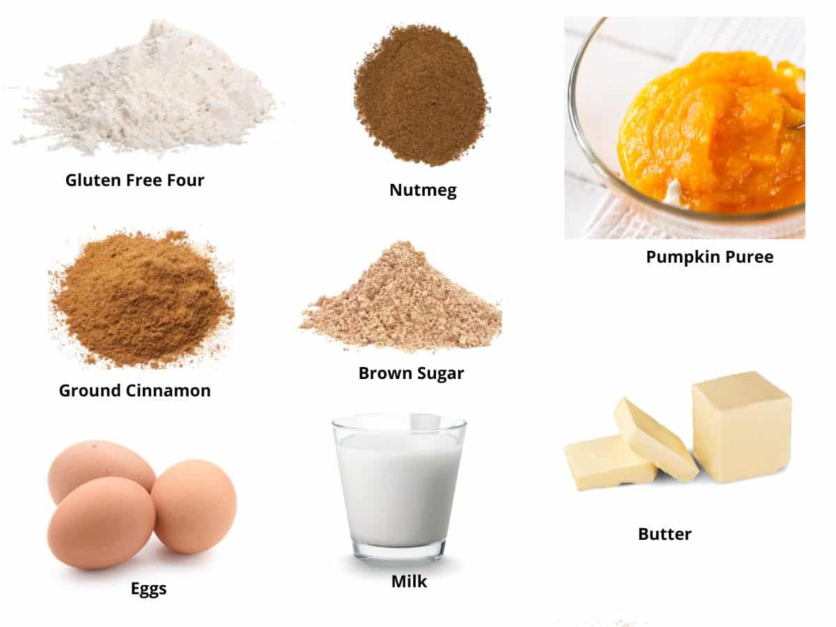 photos of the pumpkin biscuits ingredients.