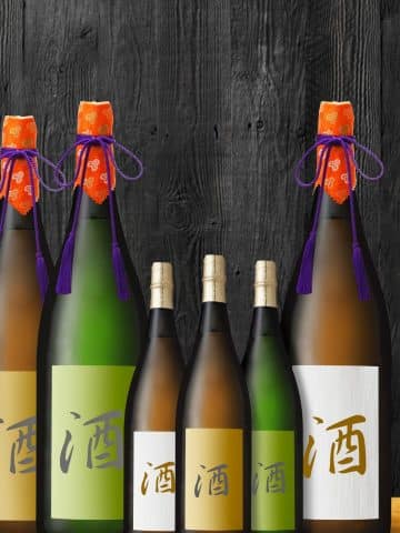bottles of sake.