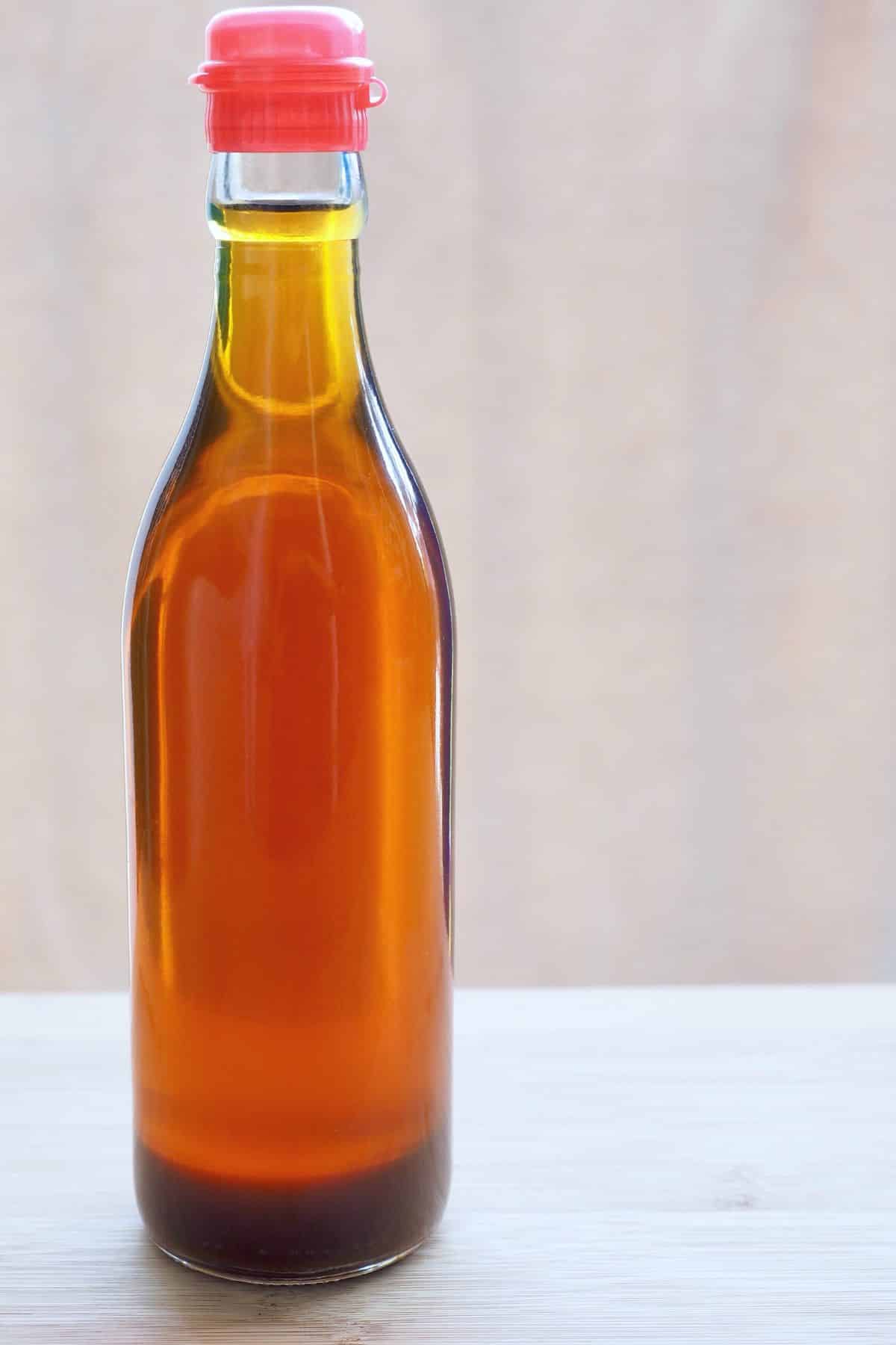 A bottle of sesame oil.
