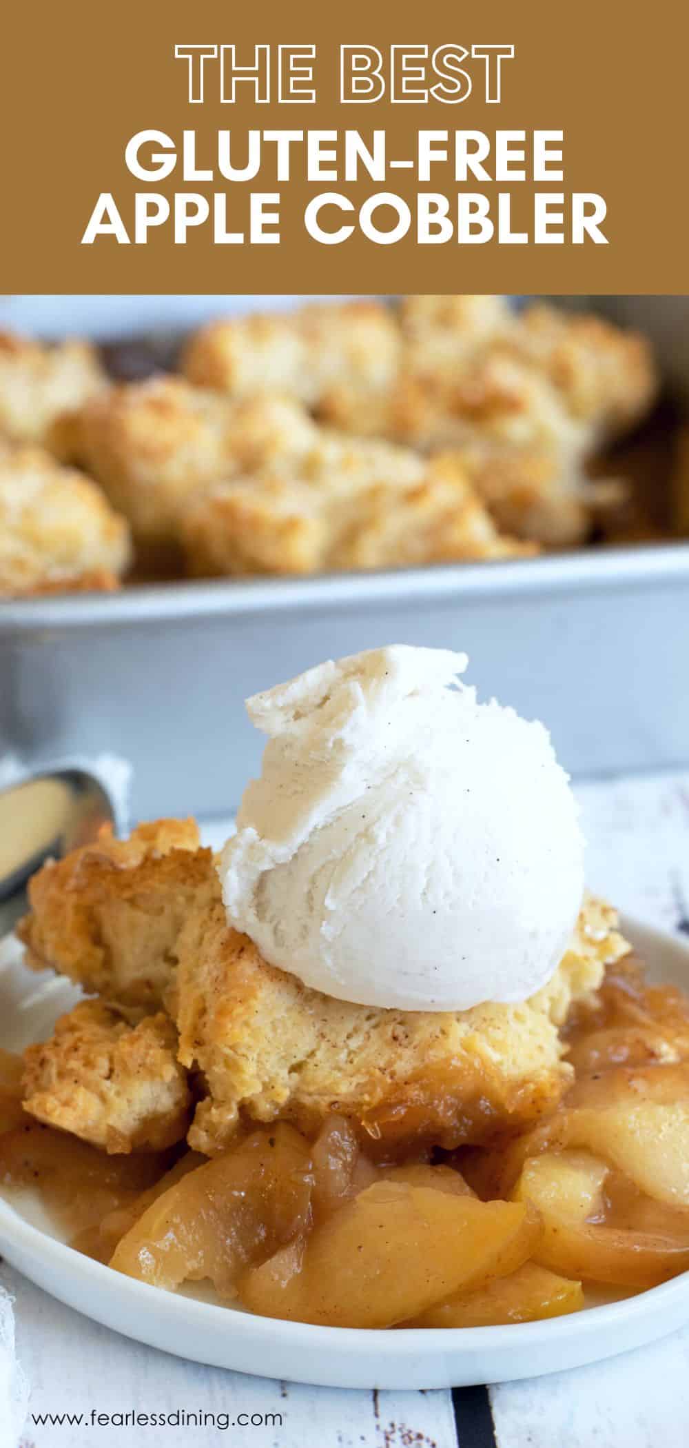Easy Gluten-Free Apple Cobbler - Fearless Dining