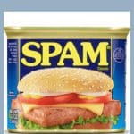 a pinterest image of a can of spam.