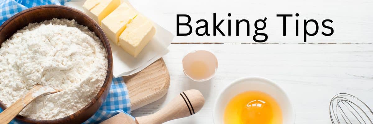 An image of baking ingredients like flour, butter, and eggs.