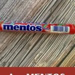 a pin image of a roll of mentos.