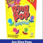 A pinterest image of the ring pops.