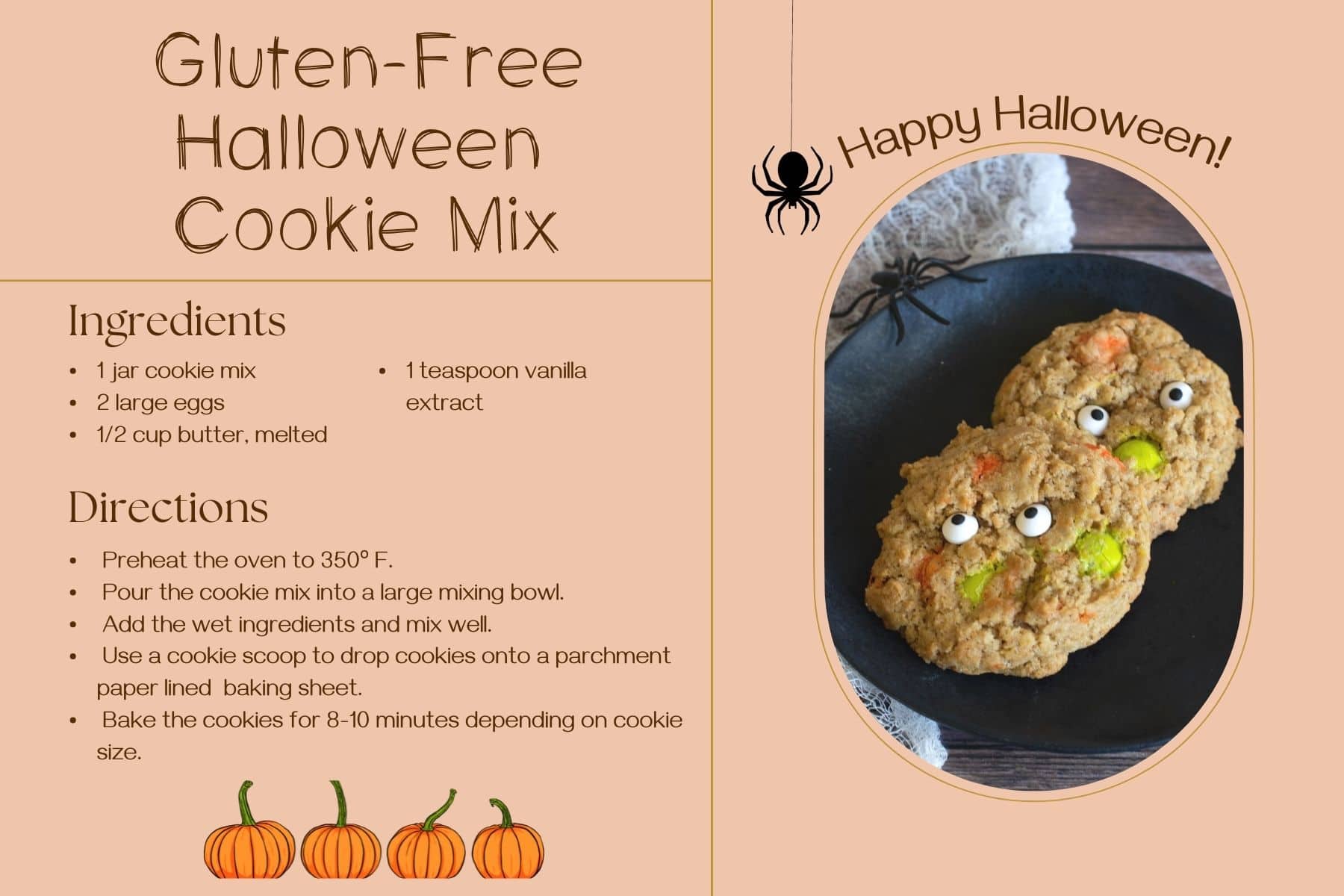 A printable Halloween cookie jar label.