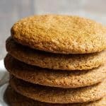Gluten free molasses cookie pin for Pinterest.