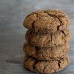 A stack of pumpkin molasses cookies.