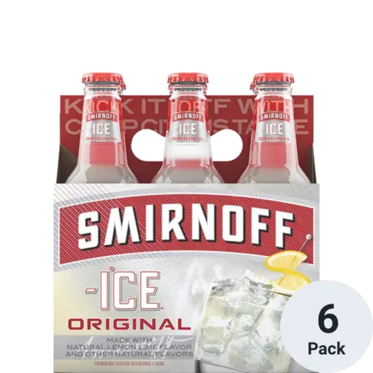 A photo of a six pack of Smirnoff Ice.