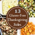 A collage of four thanksgiving sides photos.