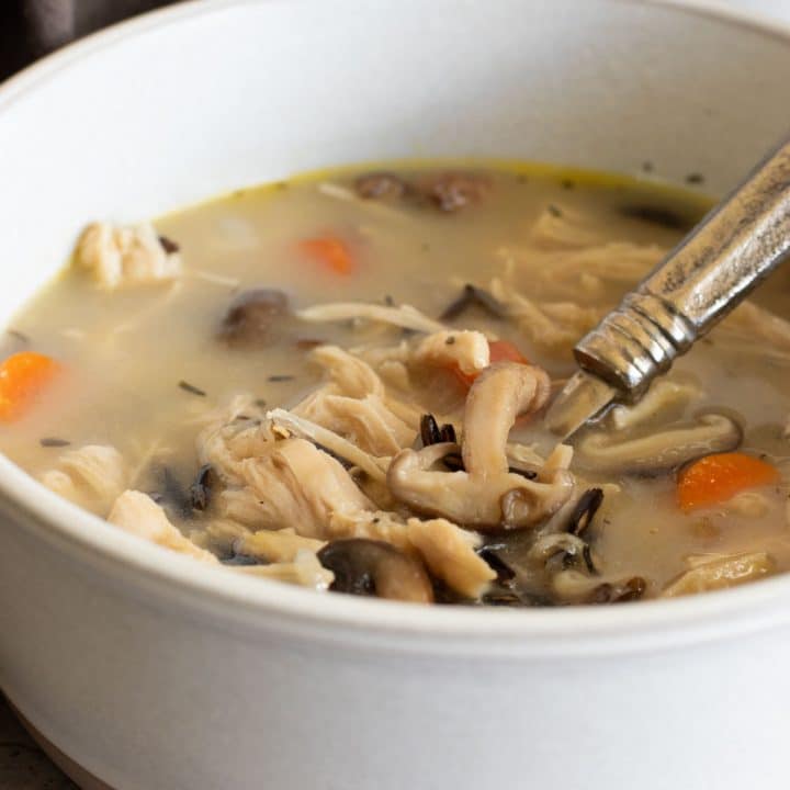 Easy Chicken Soup with Mushrooms and Wild Rice Fearless Dining