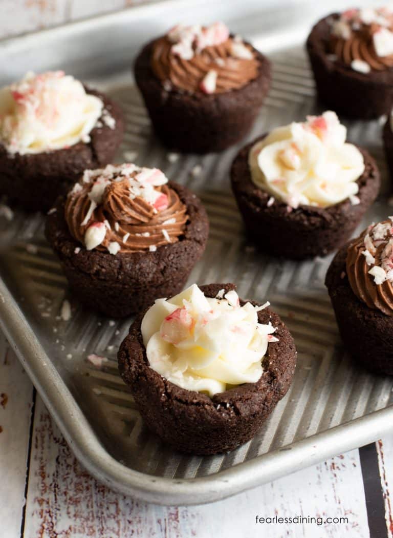 Easy Gluten Free Peppermint Cookie Cups
