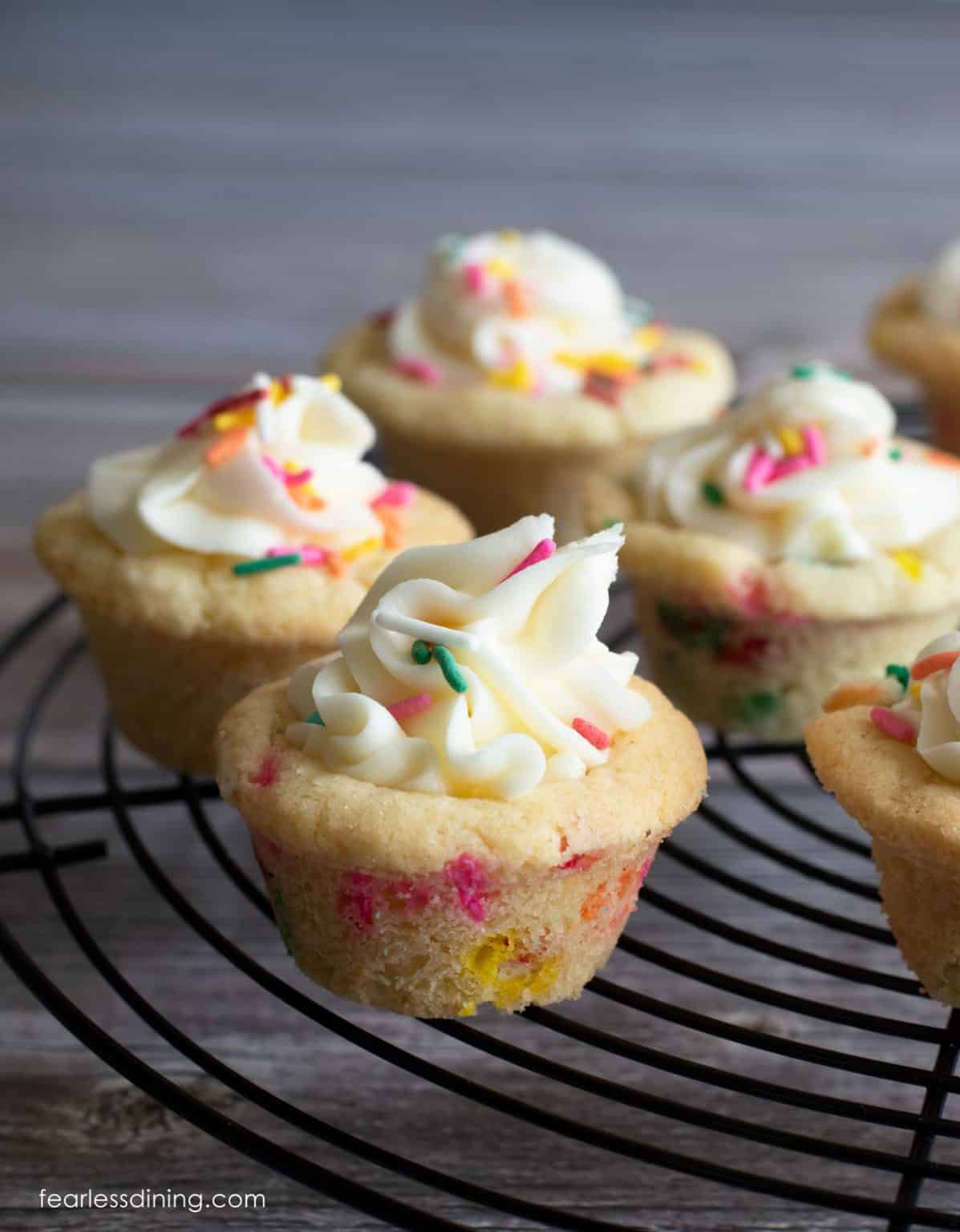 Party in a Cup Gluten Free Funfetti Cookie Cups Fearless Dining
