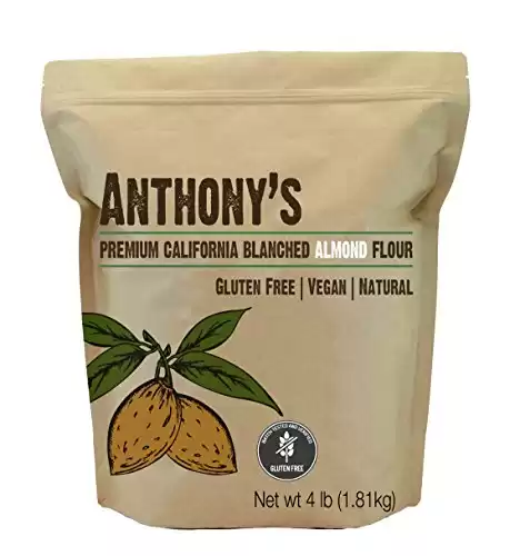 Anthony's Blanched Gluten Free Almond Flour, 4 lb